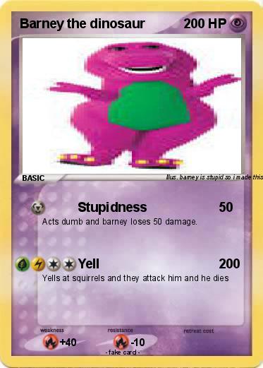 Pokemon Barney the dinosaur