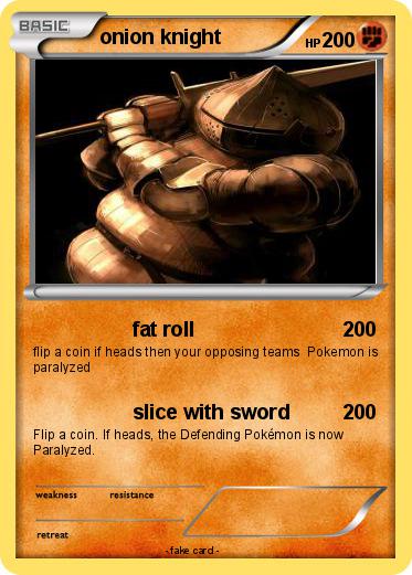 Pokemon onion knight