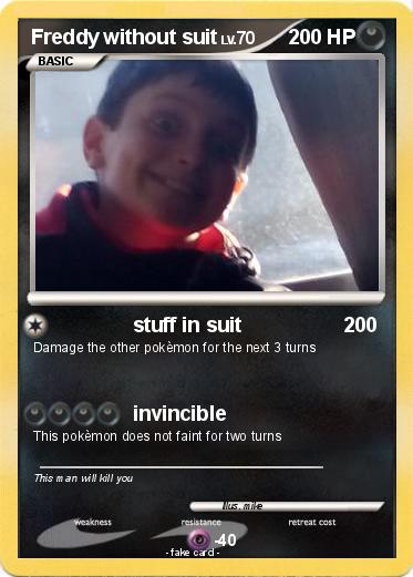 Pokemon Freddy without suit