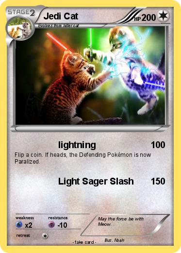 Pokemon Jedi Cat
