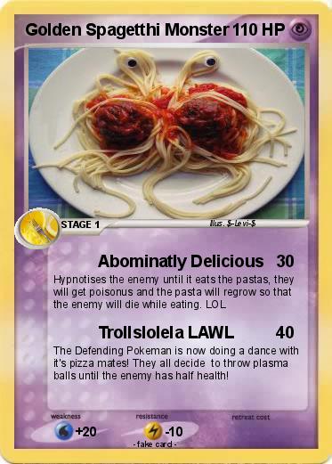 Pokemon Golden Spagetthi Monster