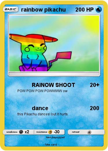 Pokemon rainbow pikachu