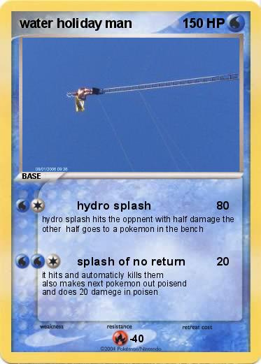 Pokemon water holiday man