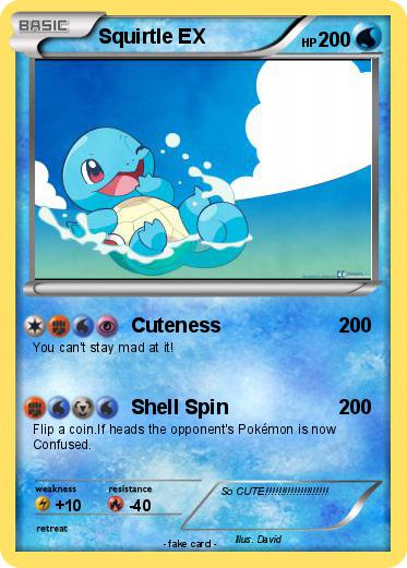 Pokemon Squirtle EX