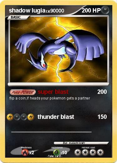 Pokemon shadow lugia
