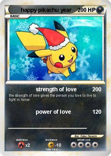 Pokemon happy pikachu year