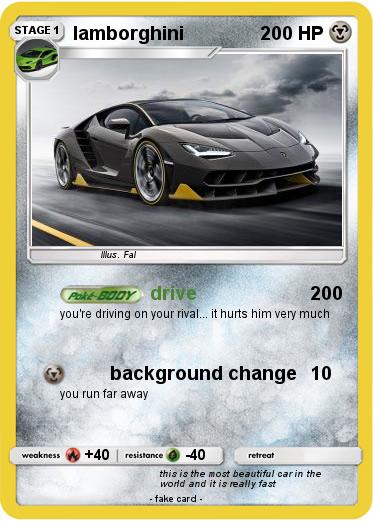 Pokemon lamborghini