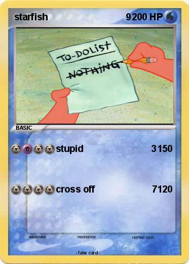 Pokemon starfish                              9