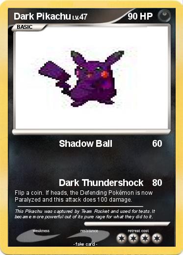 Pokemon Dark Pikachu