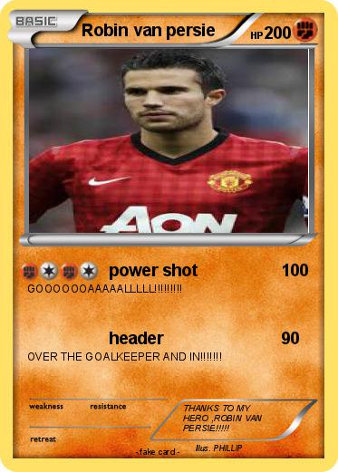 Pokemon Robin van persie