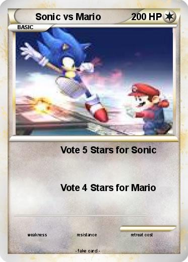 Pokemon Sonic vs Mario