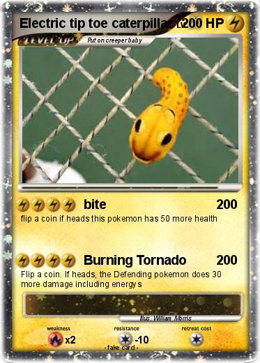 Pokemon Electric tip toe caterpillar