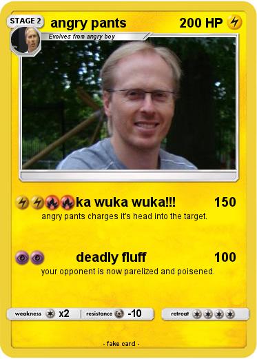 Pokemon angry pants