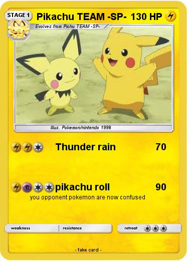 Pokemon Pikachu TEAM -SP-