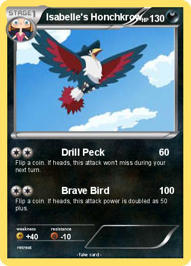 Pokemon Isabelle's Honchkrow