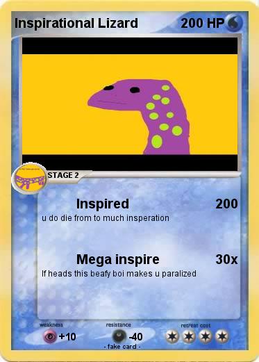 Pokemon Inspirational Lizard