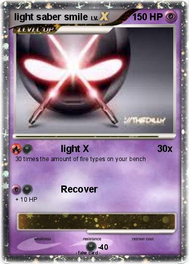 Pokemon light saber smile