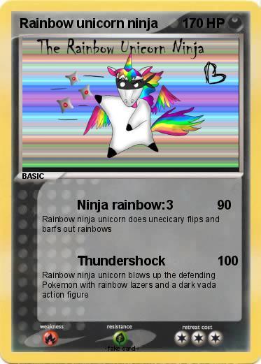 Pokemon Rainbow unicorn ninja
