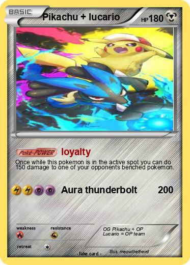 Pokemon Pikachu + lucario