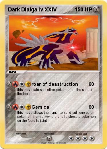 Pokemon Dark Dialga lv XXIV