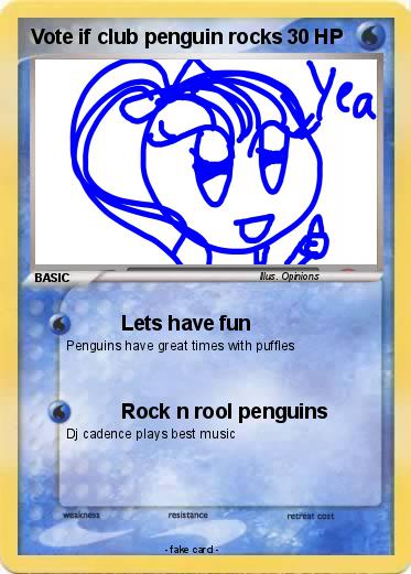 Pokemon Vote if club penguin rocks