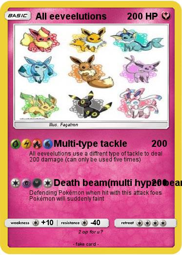 Pokemon All eeveelutions