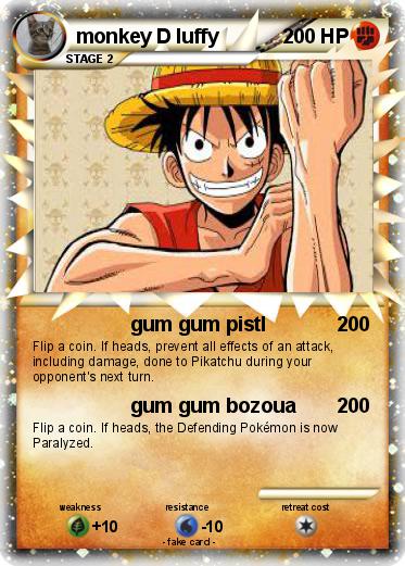 Pokemon monkey D luffy