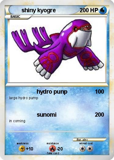 Pokemon shiny kyogre