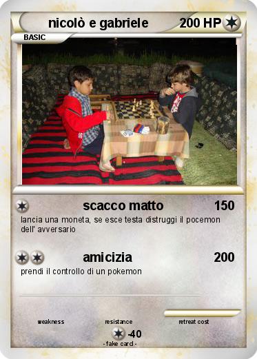 Pokemon nicolò e gabriele