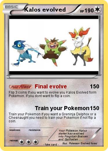 Pokemon Kalos evolved