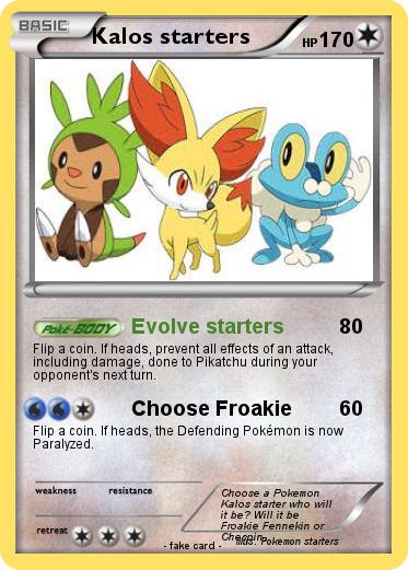 Pokemon Kalos starters
