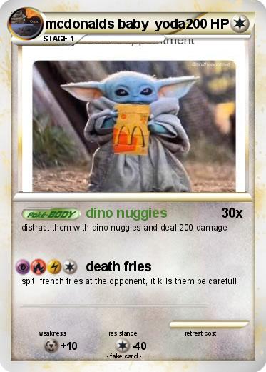Pokemon mcdonalds baby  yoda