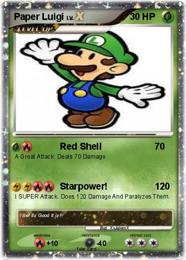 Pokemon Paper Luigi