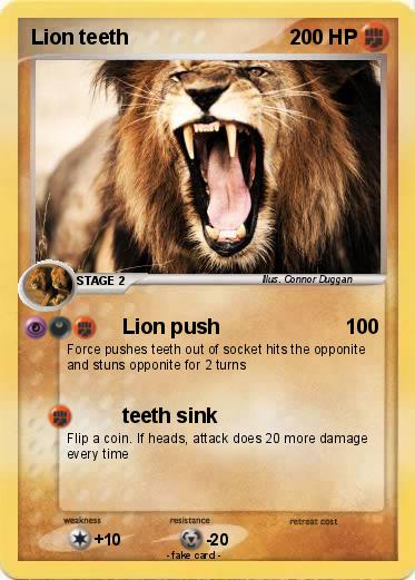 Pokemon Lion teeth