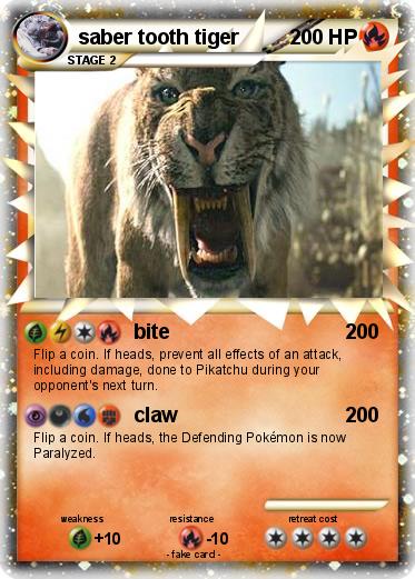 Pokemon saber tooth tiger