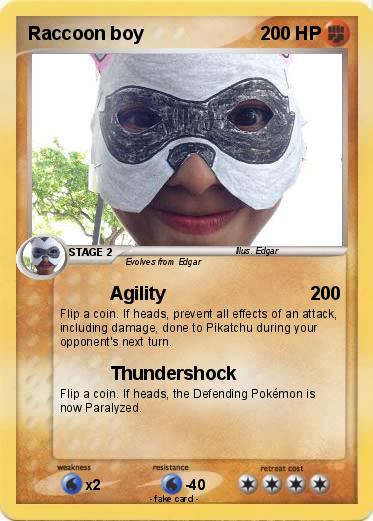 Pokemon Raccoon boy