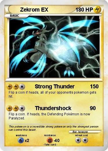 Pokemon Zekrom EX