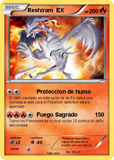 Pokemon Reshiram  EX