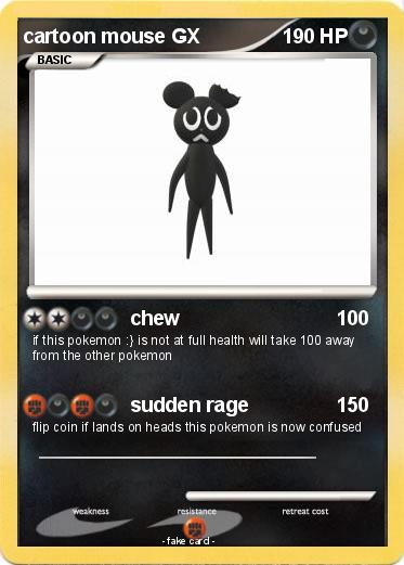 Pokemon cartoon mouse GX