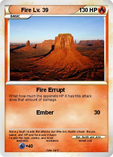 Pokemon Fire Lv. 39