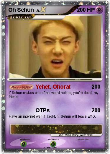 Pokemon Oh Sehun