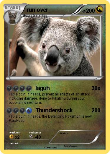 Pokemon run over