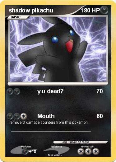 Pokemon shadow pikachu