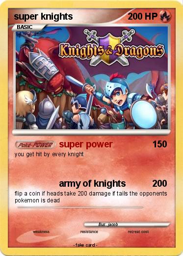Pokemon super knights