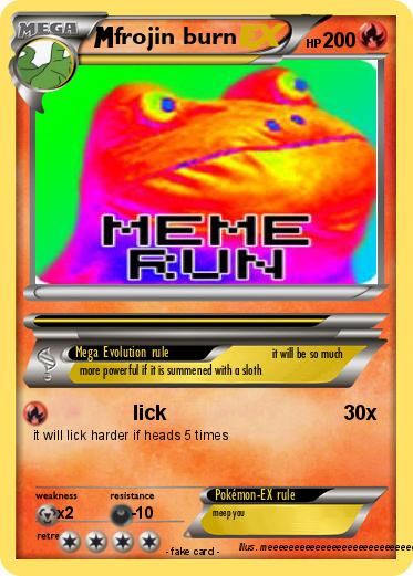 Pokemon frojin burn