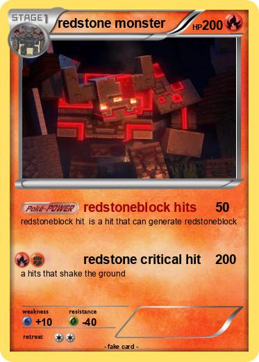 Pokemon redstone monster