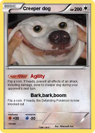 Pokemon Creeper dog