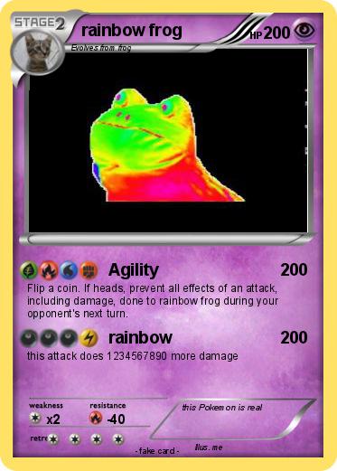 Pokemon rainbow frog