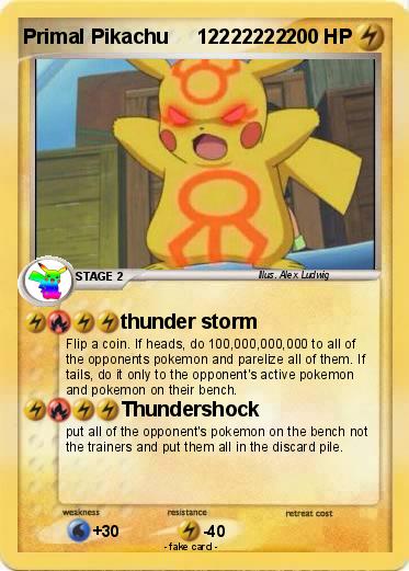 Pokemon Primal Pikachu     12222222