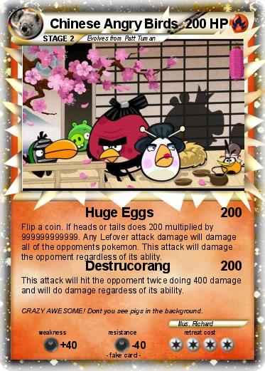 Pokemon Chinese Angry Birds